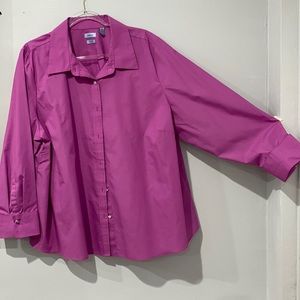Fushia/pink work button down